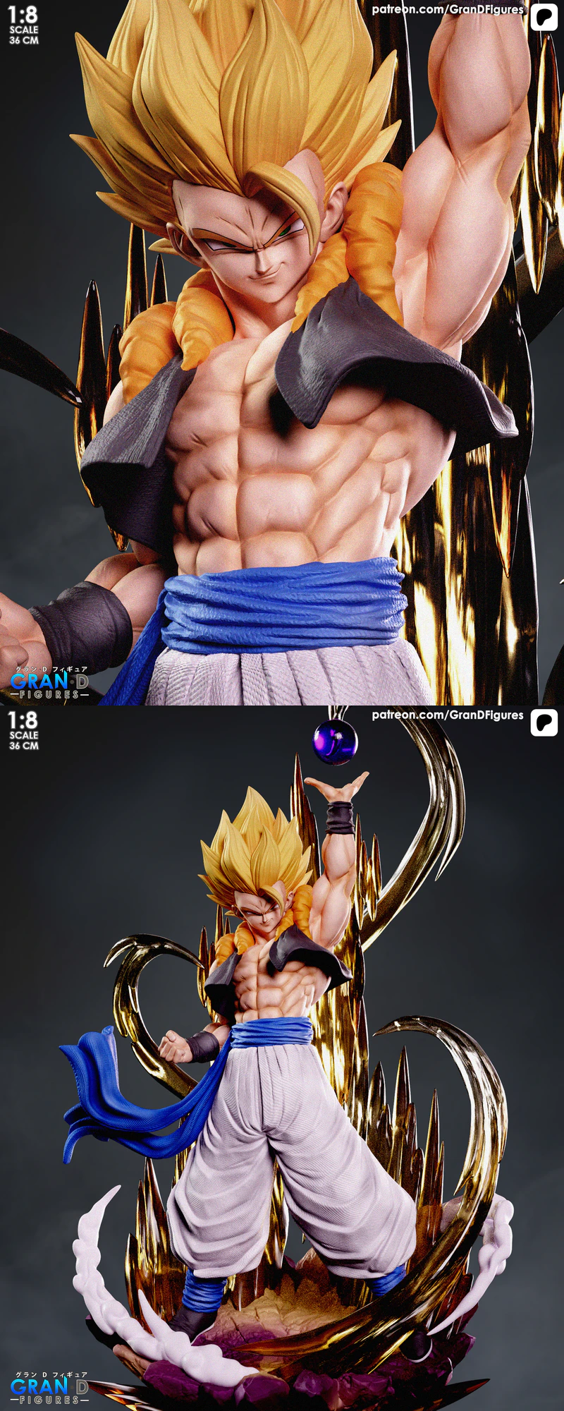 Gogeta – Dragon Ball Z STL model for 3D printing