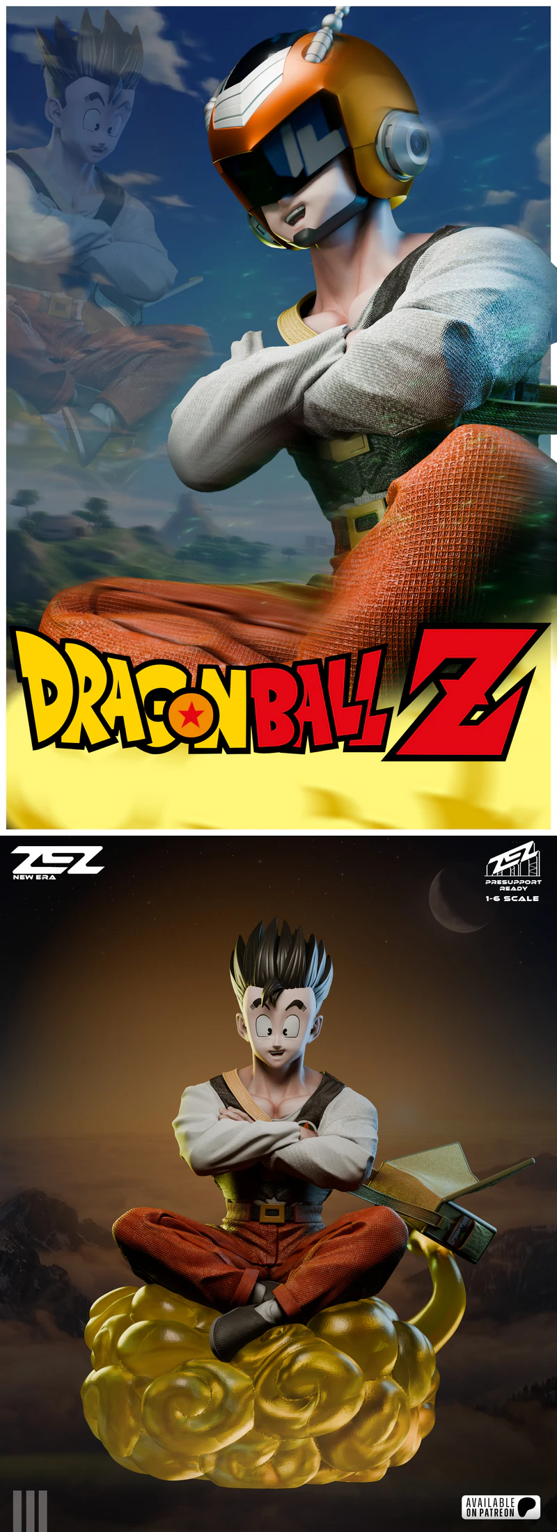 Gohan Dragon Ball Z STL model for 3D printing