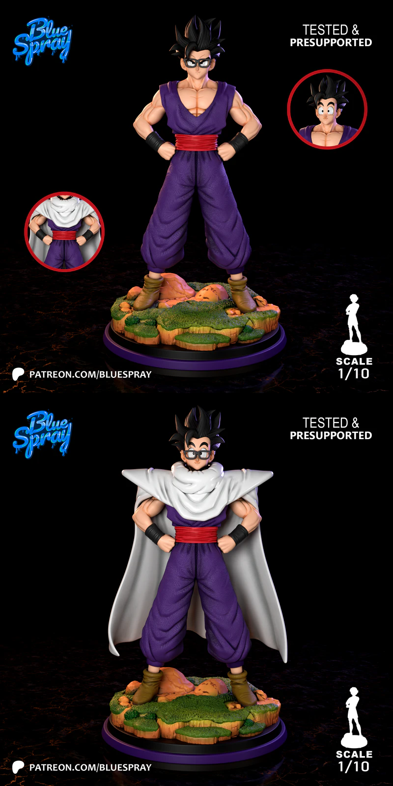 Gohan Super Hero – Dragon Ball Super STL model for 3D printing