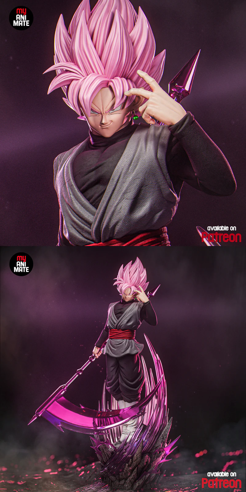 Goku Black – Dragon Ball STL model for 3D printing