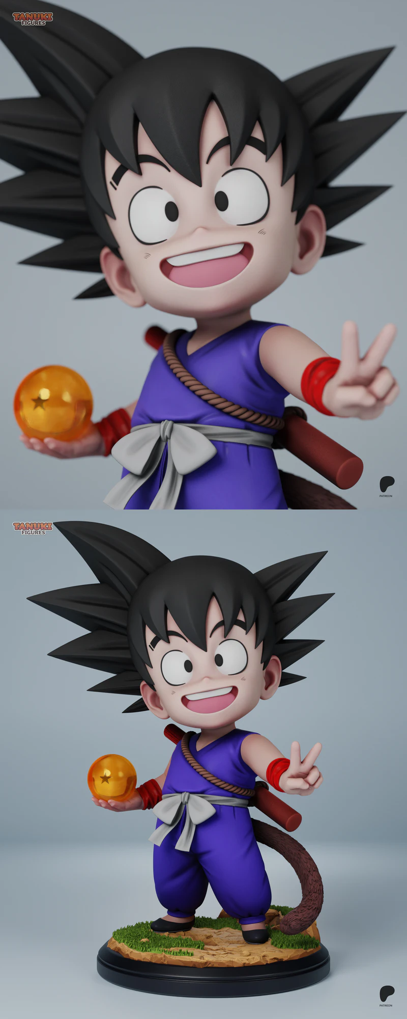 Dragon Ball Goku Chibi 3D Printable STL Model STL model for 3D printing