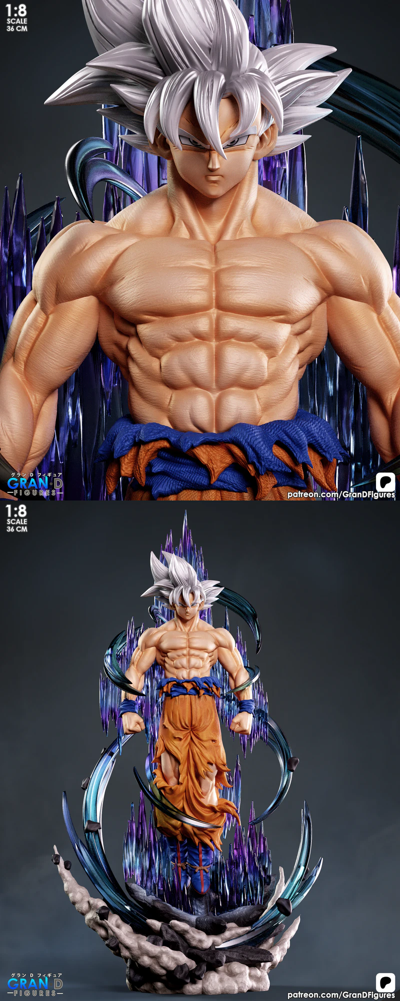 Goku UI – Dragon Ball Super STL model for 3D printing
