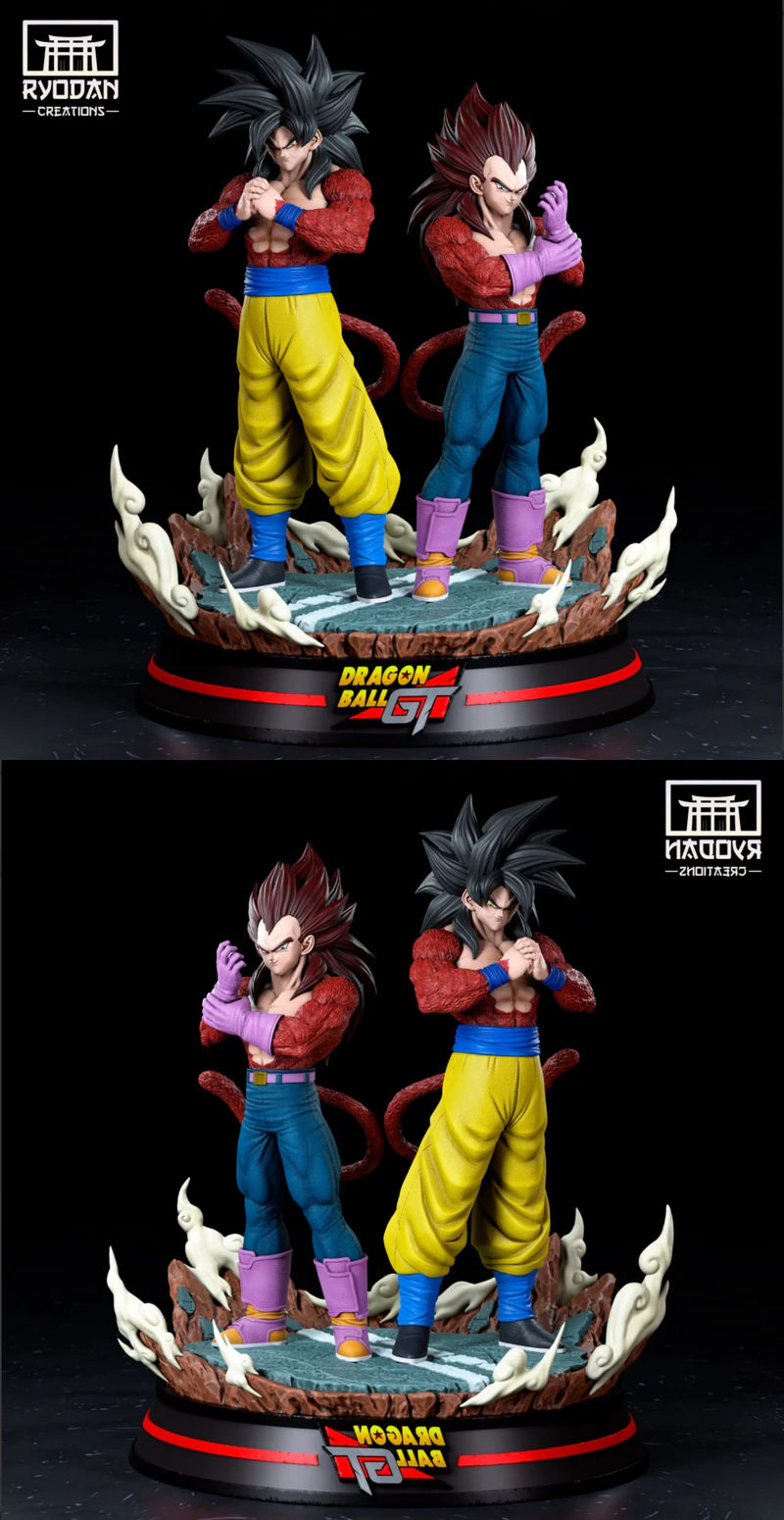 Goku y Vegeta SS4 STL model for 3D printing