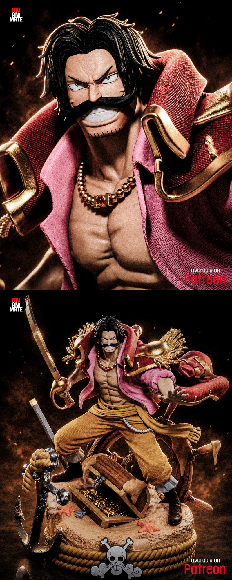 Gol D. Roger – One Piece STL model for 3D printing