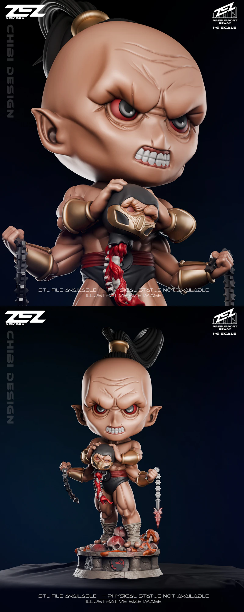 Goro Chibi STL 3D Printable Miniature STL model for 3D printing