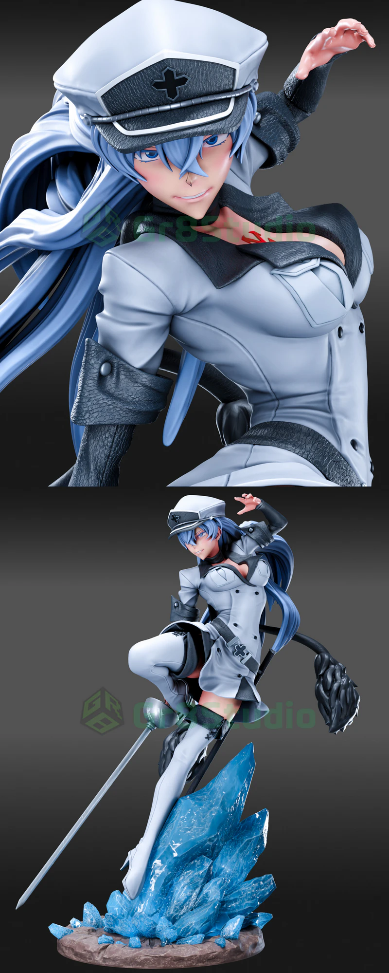 Akame Ga Kill – Esdeath STL model for 3D printing