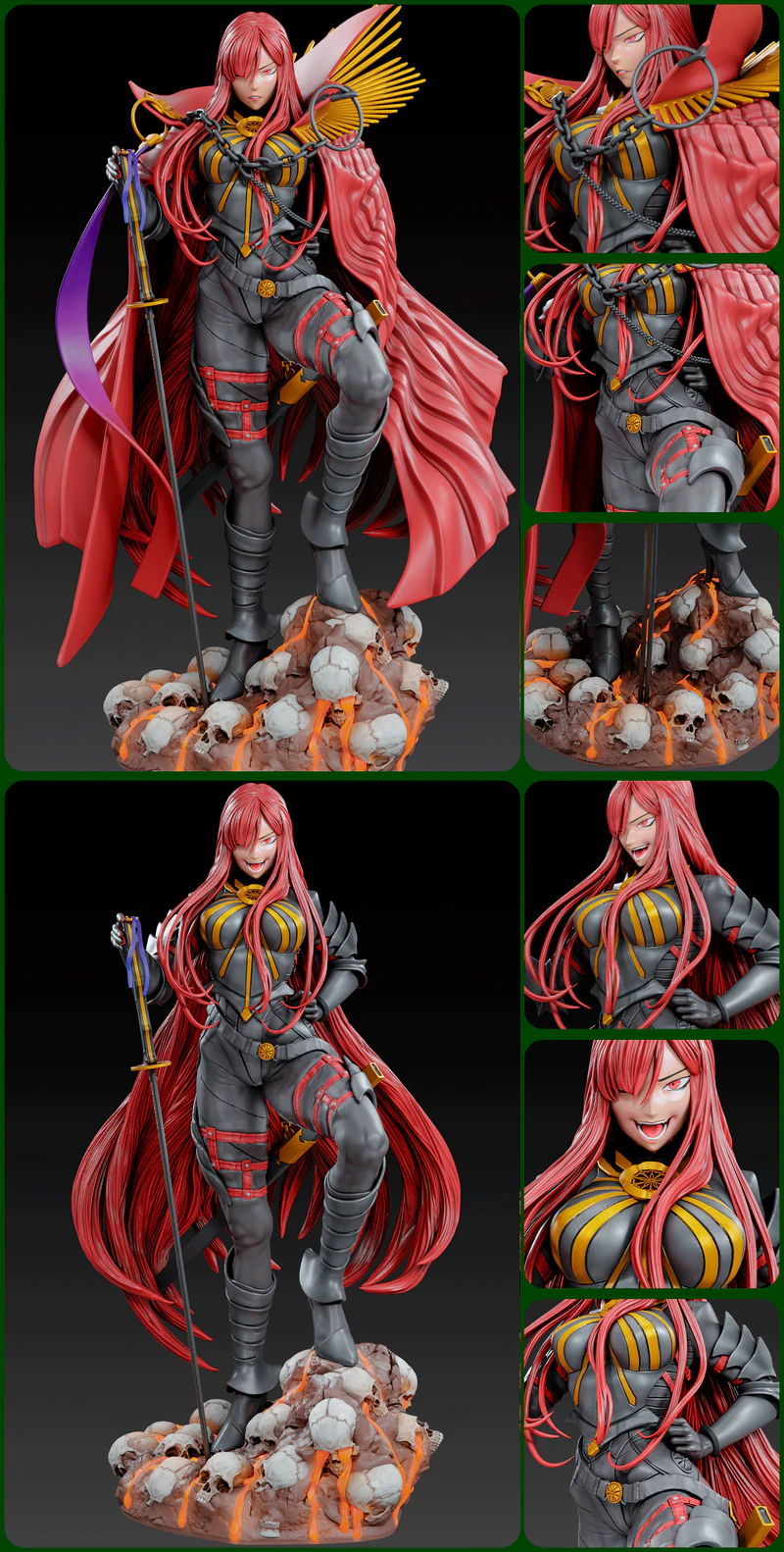 Fate – Demon King Nobunaga 3D Printable Miniature STL File STL model for 3D printing