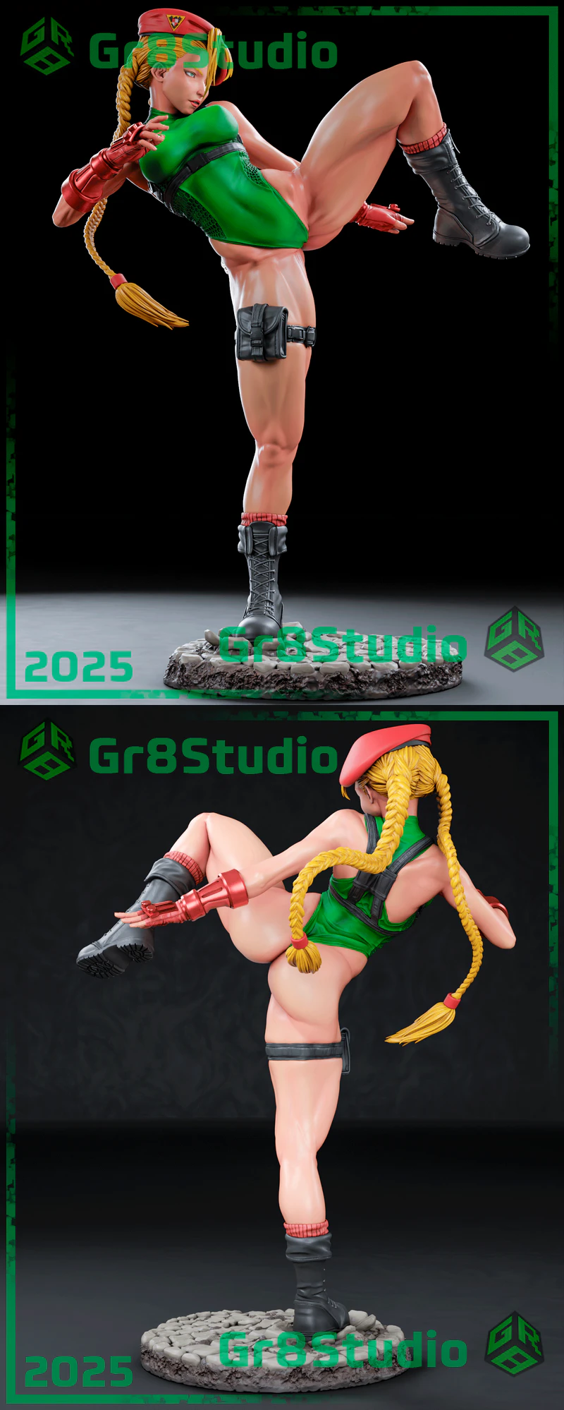 Street Fighter Cammy 3D Printable Miniature STL File STL model for 3D printing