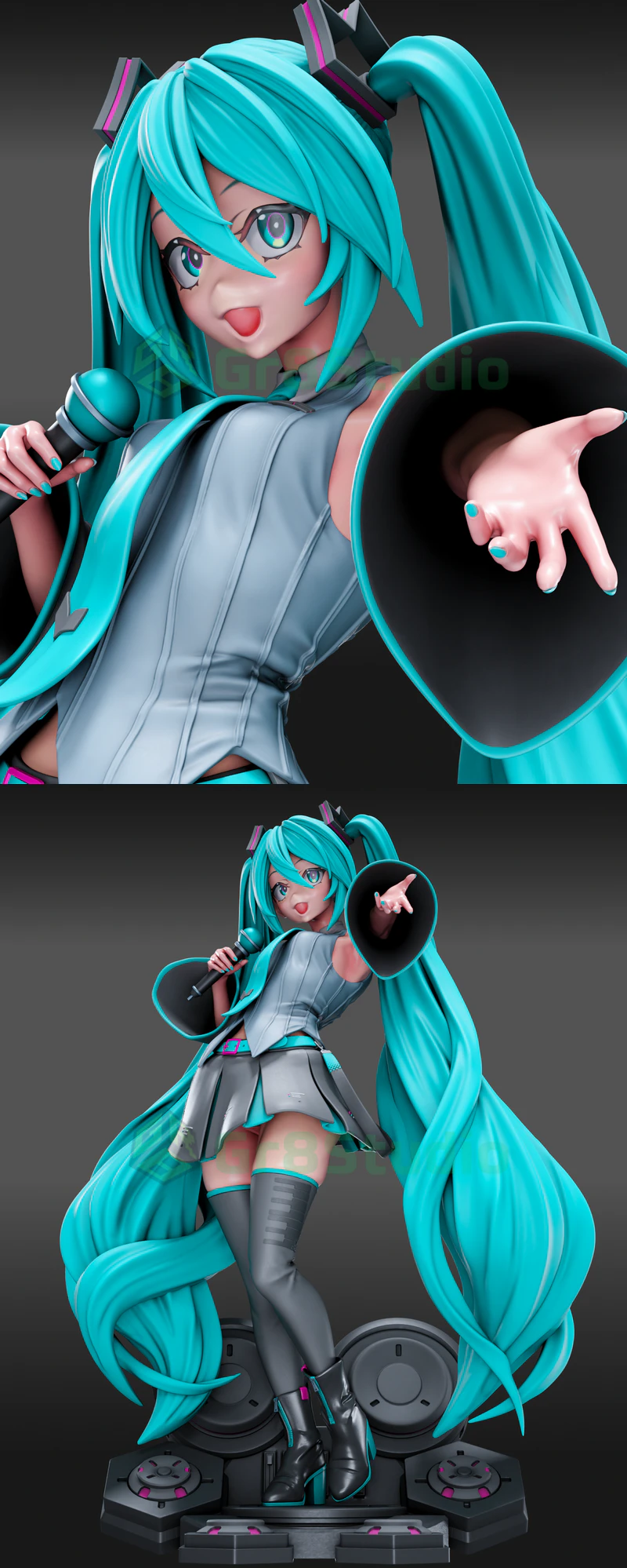 Vocaloid – Hatsune Miku STL model for 3D printing