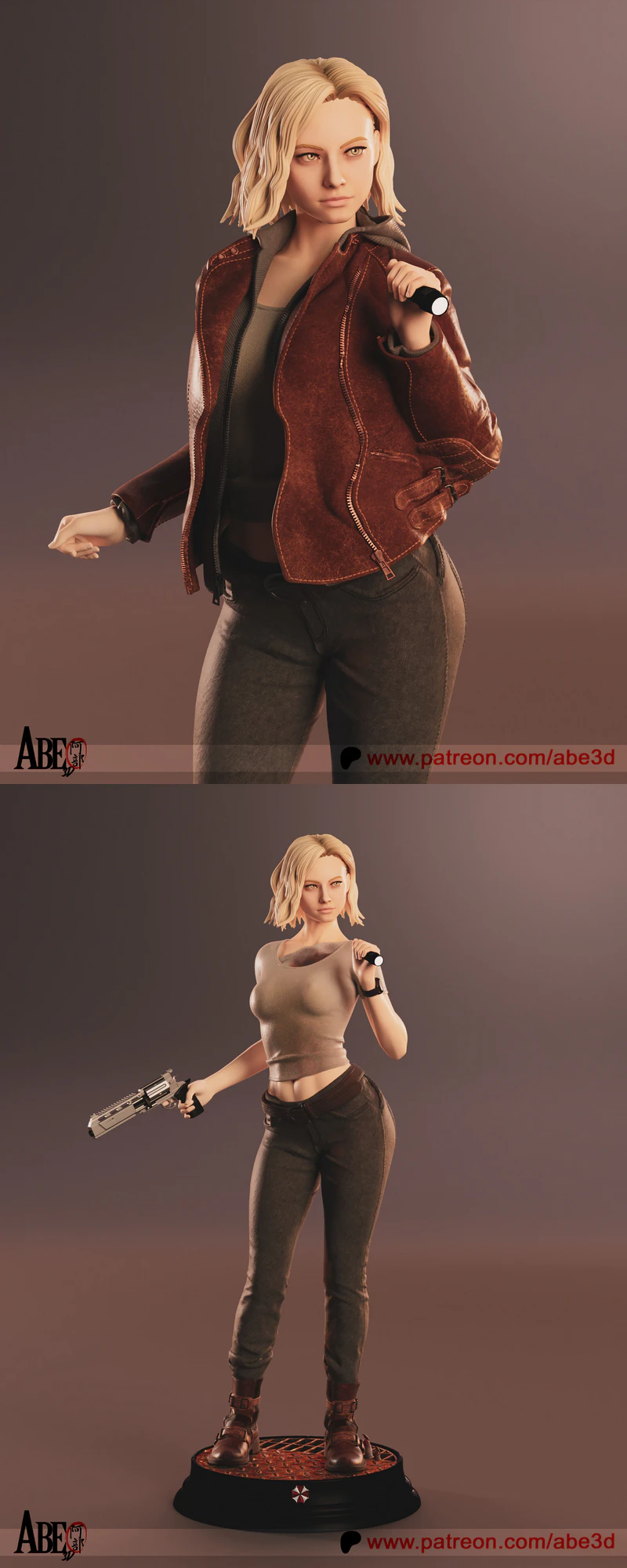 Grace Ashcroft Re Requiem STL model for 3D printing