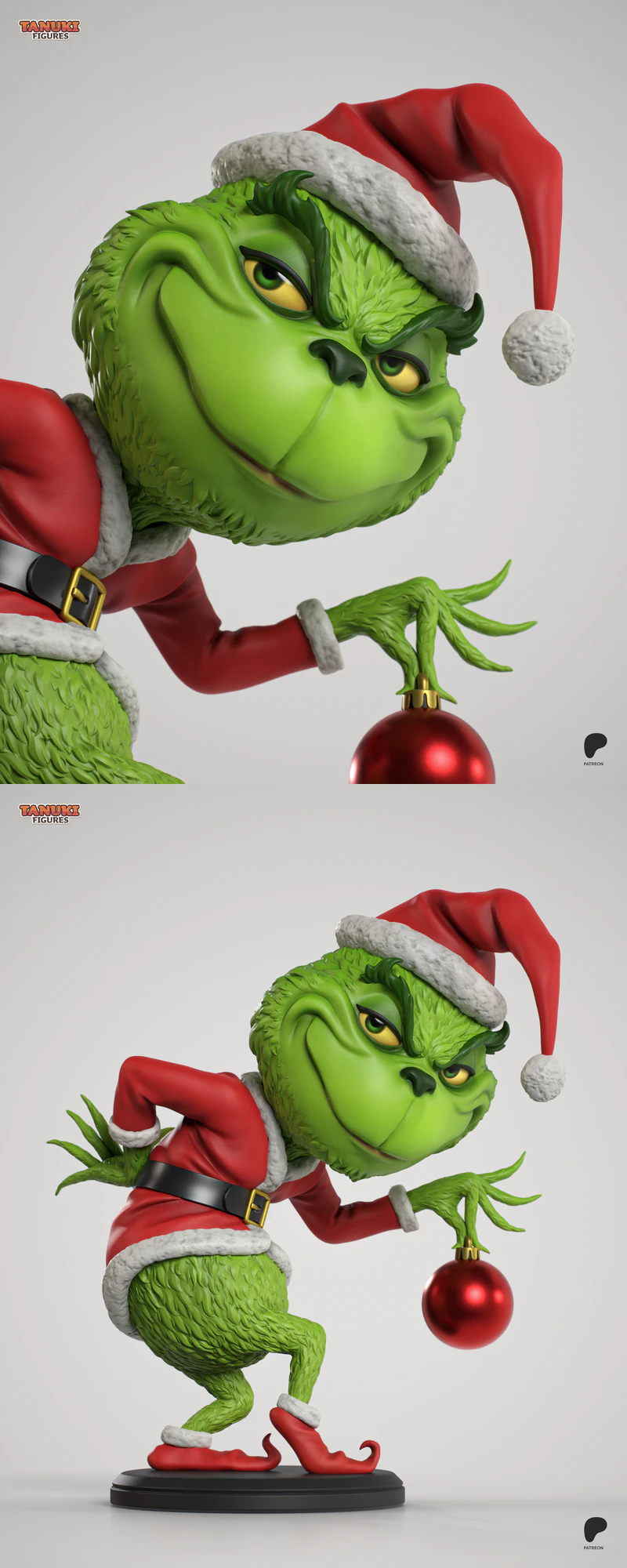 Grinch Chibi 3D Printable STL Model STL model for 3D printing