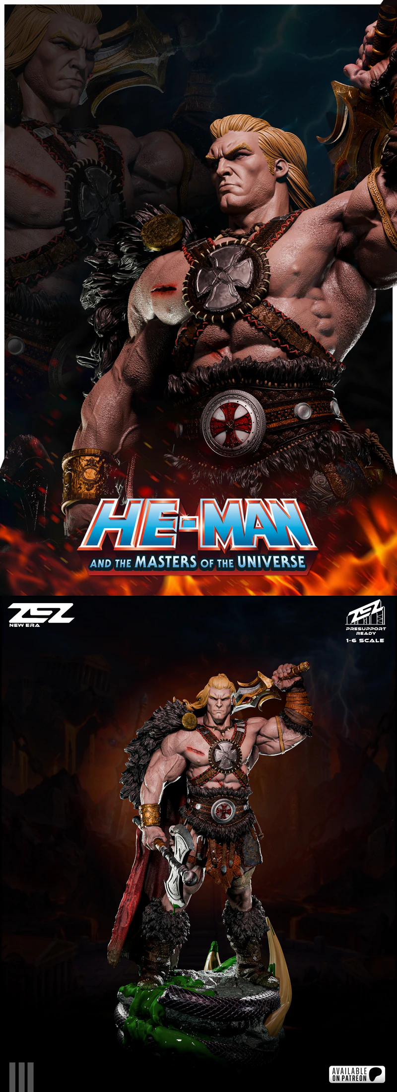 HE-MAN Masters of the Universe – MUSEUM STL model for 3D printing