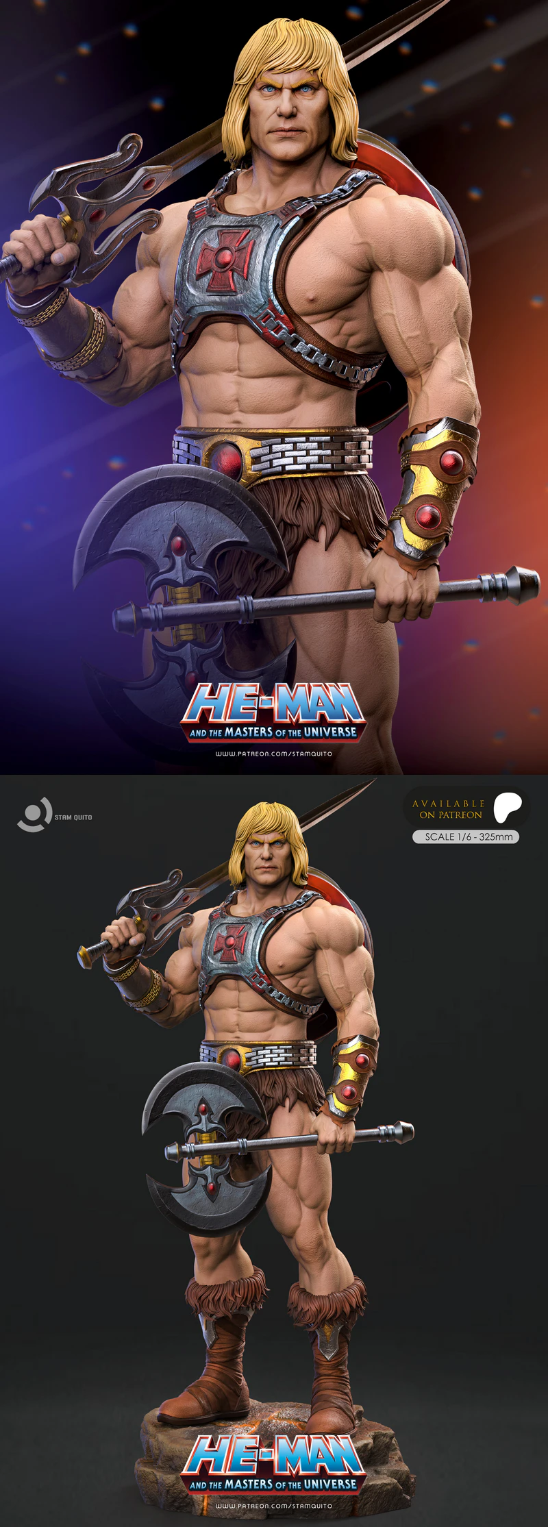 HE-MAN STL model for 3D printing