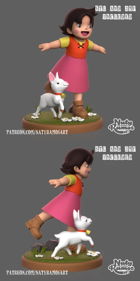 HEIDI STL model for 3D printing