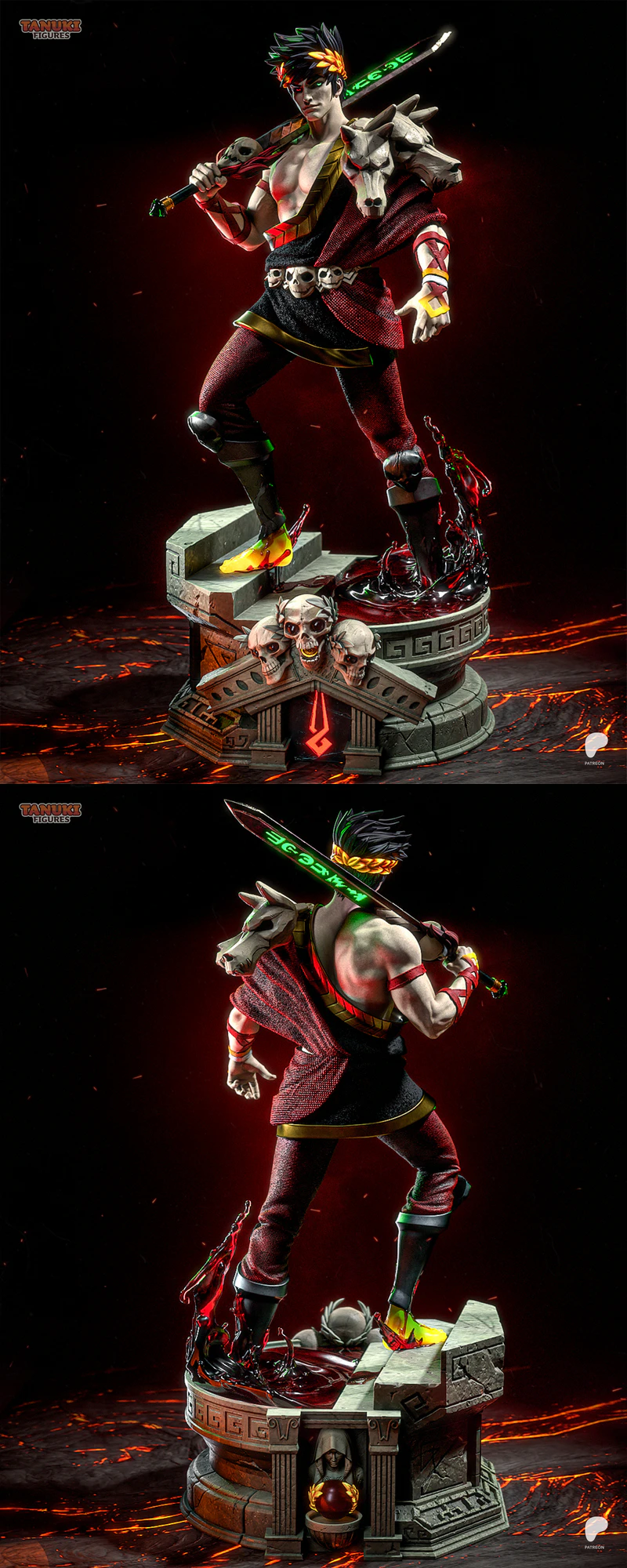 Hades Zagreus 3D Printable Miniature STL File STL model for 3D printing