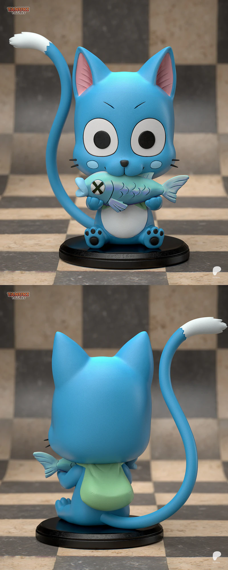 Happy Fairy Tail 3D Printable Model STL File STL model for 3D printing