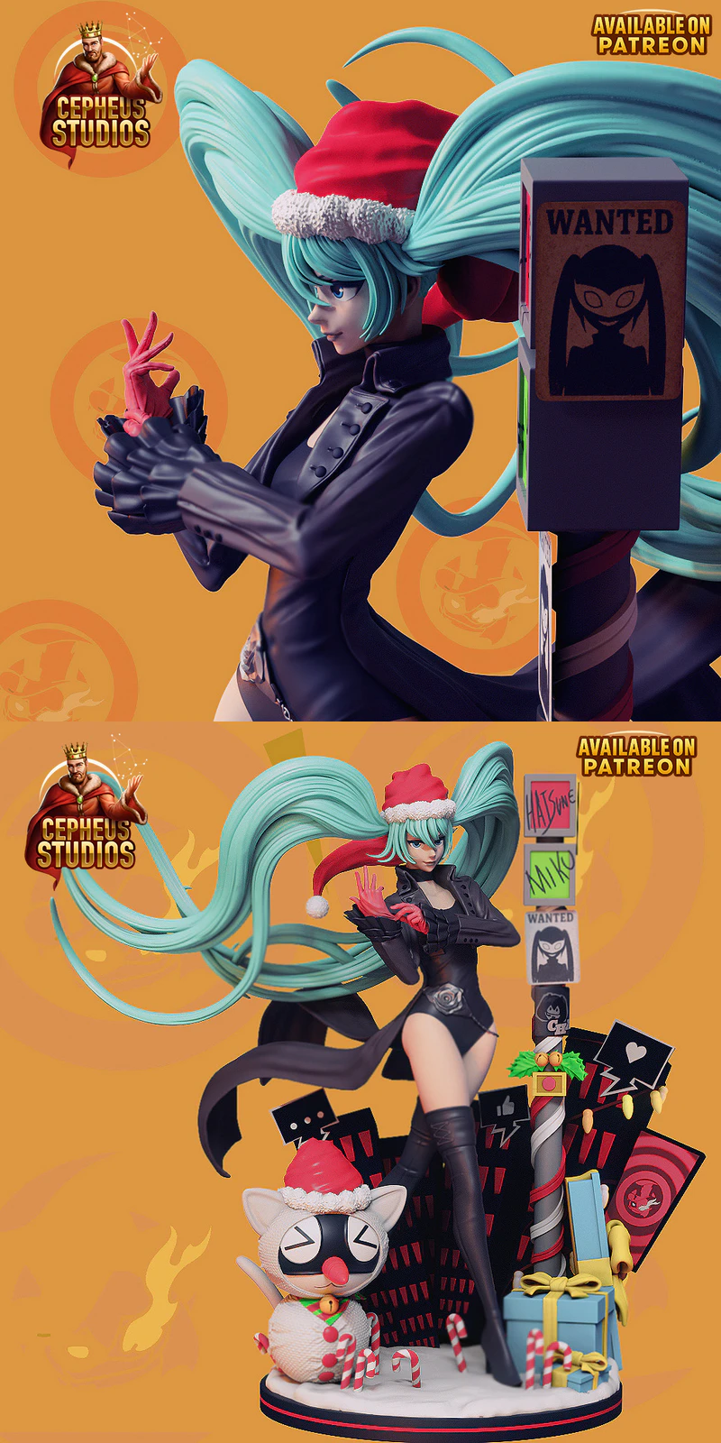 Hatsune Miku Persona 4 3D Printable Model STL model for 3D printing