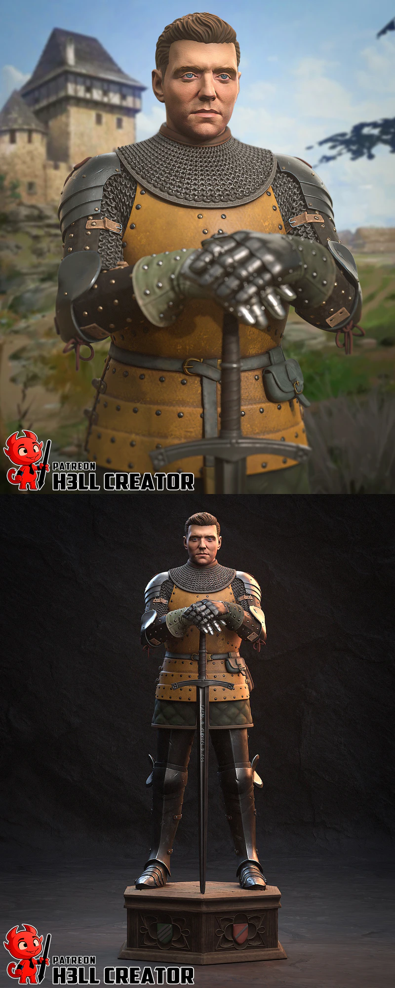 Henry from Kingdom Come Deliverance 2 – 3D Printable Miniature STL File STL model for 3D printing