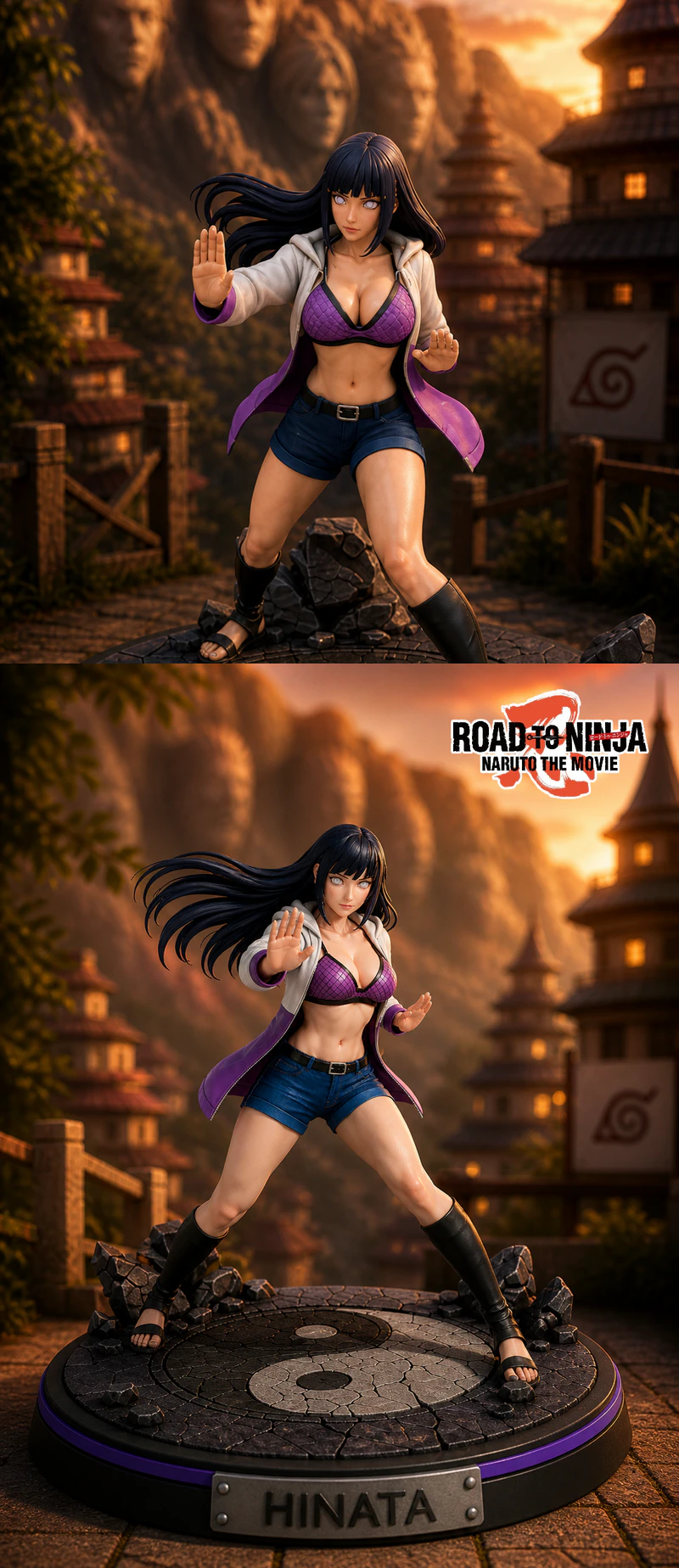 Hinata Hyuga Naruto Road to Ninja STL model for 3D printing