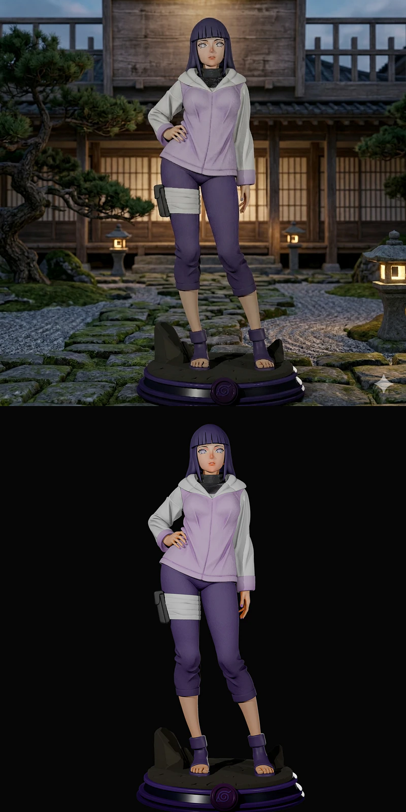 Hinata Hyuga STL model for 3D printing