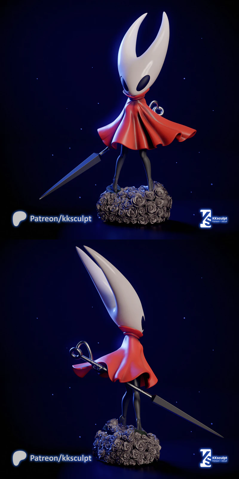 Hornet Silksong 3D Printable STL Model for Resin Printer STL model for 3D printing