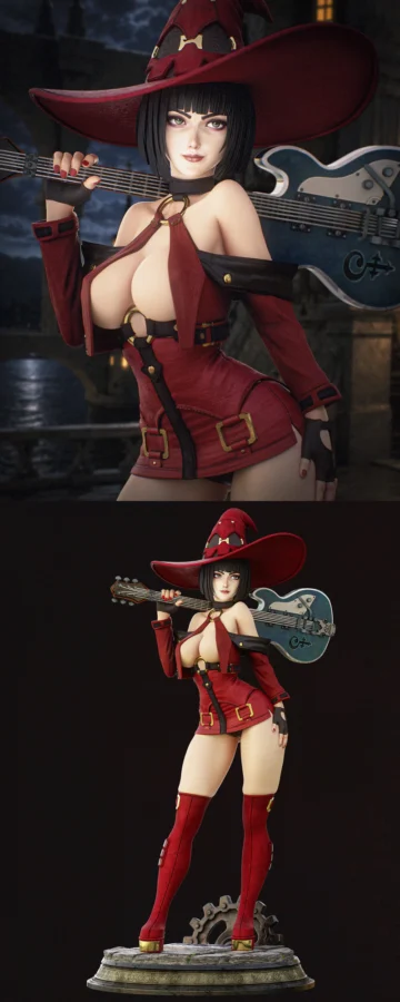 I-No Guilty Gear STL model for 3D printing
