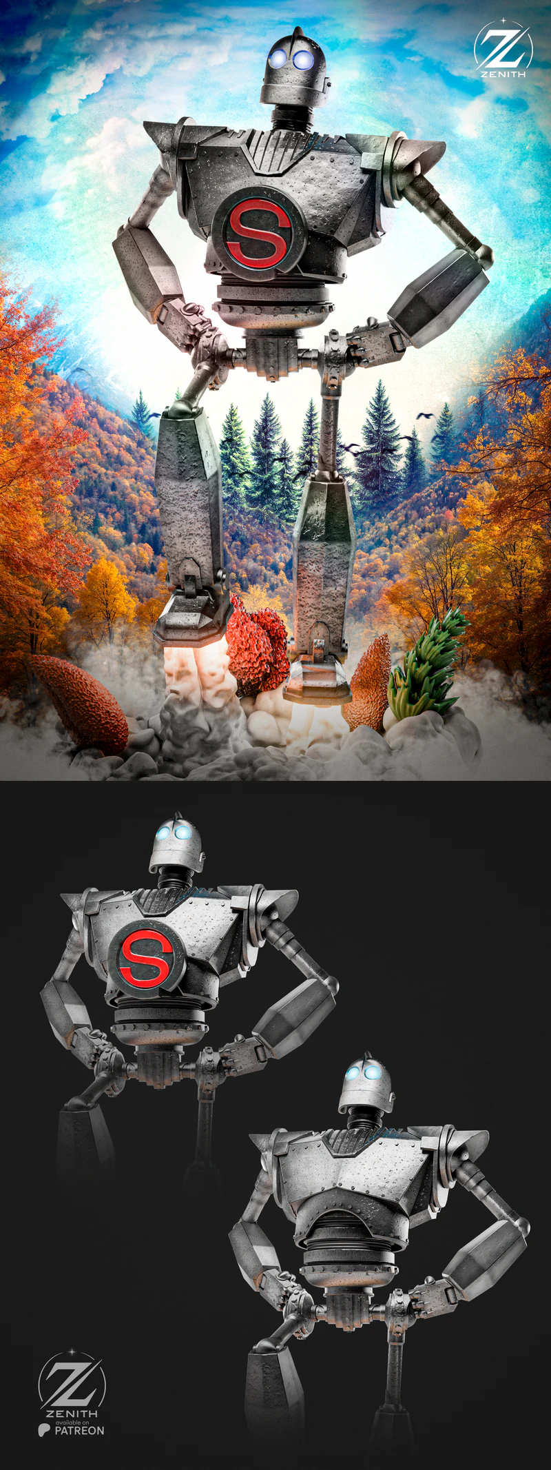 Iron Giant Miniature STL Model STL model for 3D printing