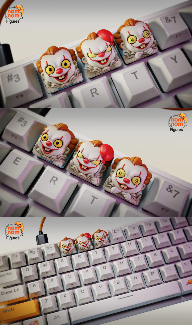 IT Clown Keycaps STL File for 3D Printing STL model for 3D printing