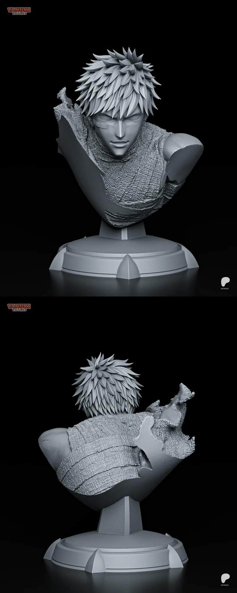 Ichigo Kurosaki Bleach STL Bust for 3D Printing STL model for 3D printing