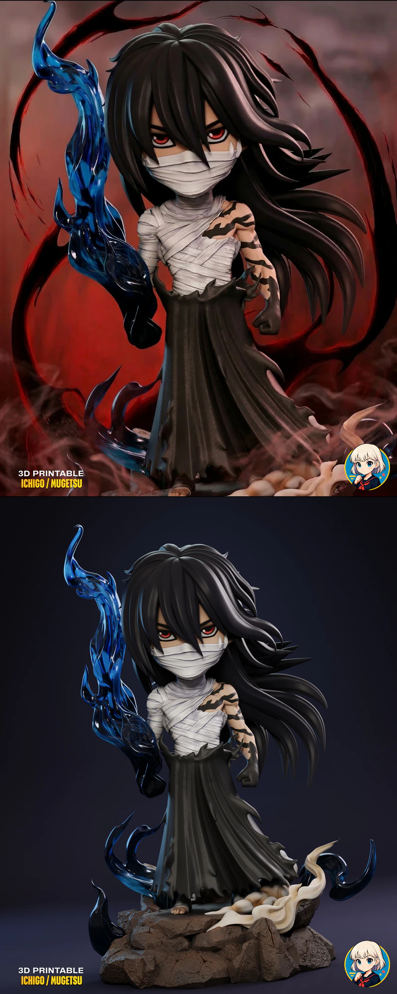 Ichigo – Mugetsu STL model for 3D printing