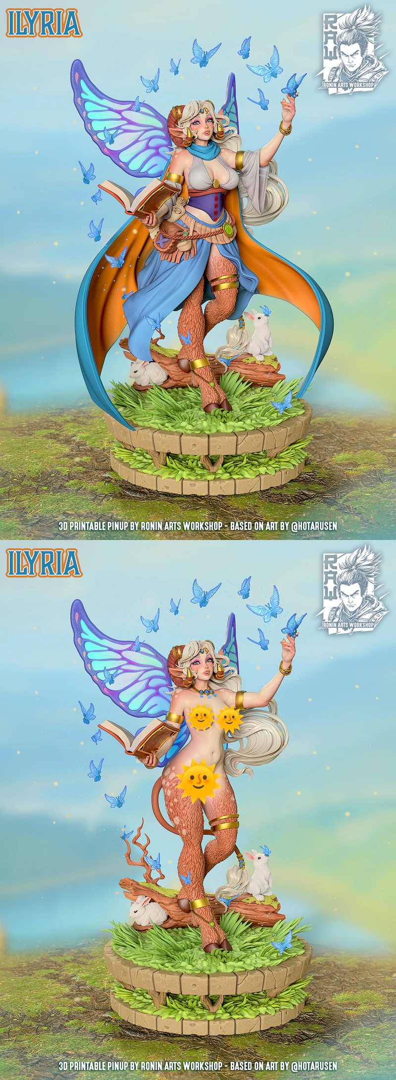 Ilyria PinUp STL File for 3D Printing STL model for 3D printing