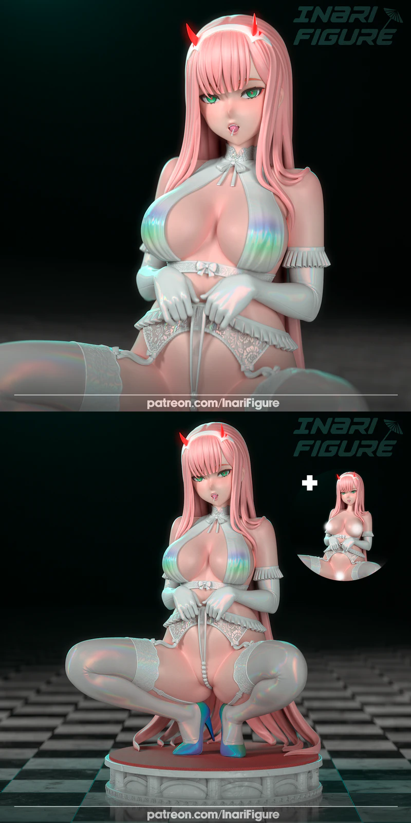 Darling in the Franxx – Zero Two STL model for 3D printing