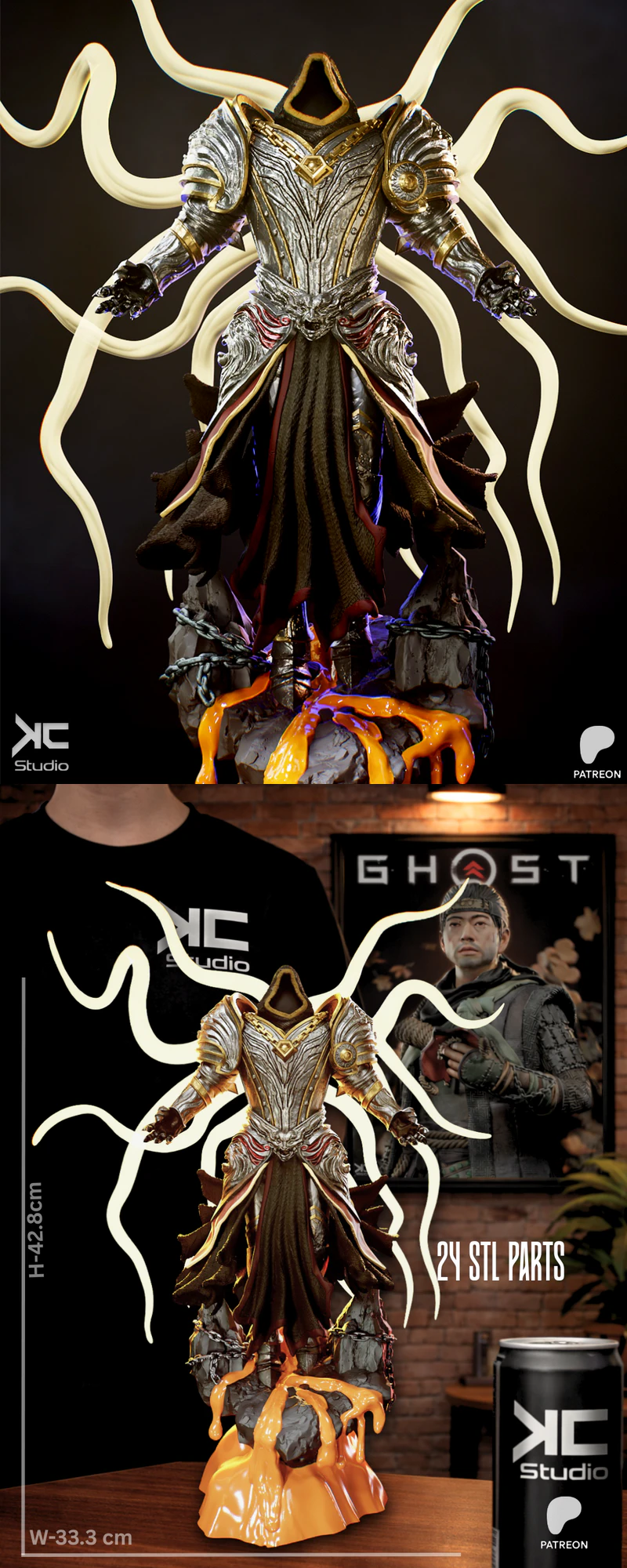 Inarius – Diabolo fanart STL model for 3D printing