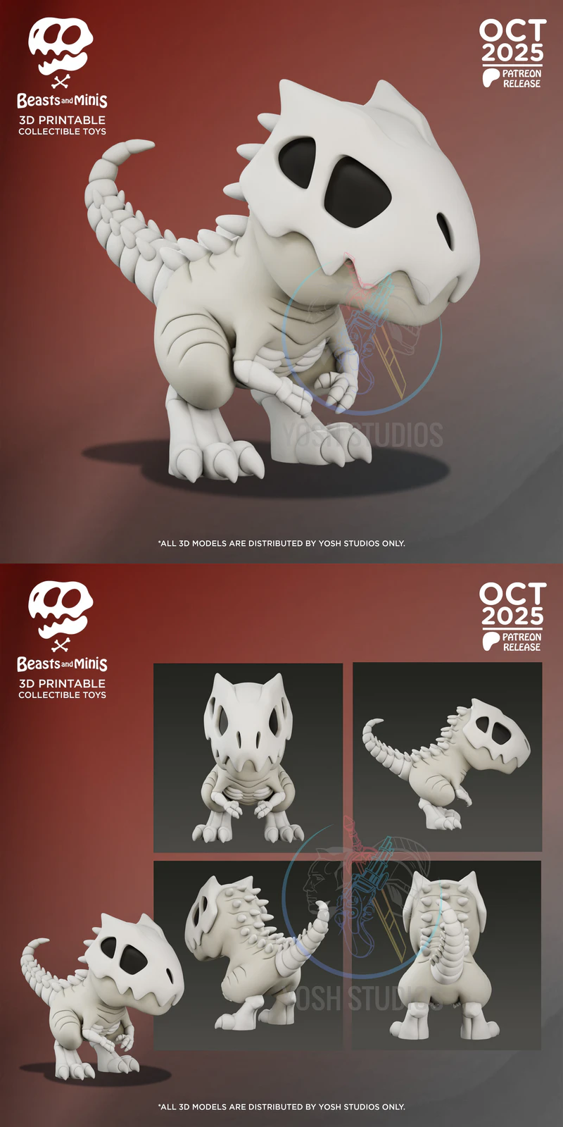 Indominus Rex Dinosaur STL Figure for 3D Printing STL model for 3D printing