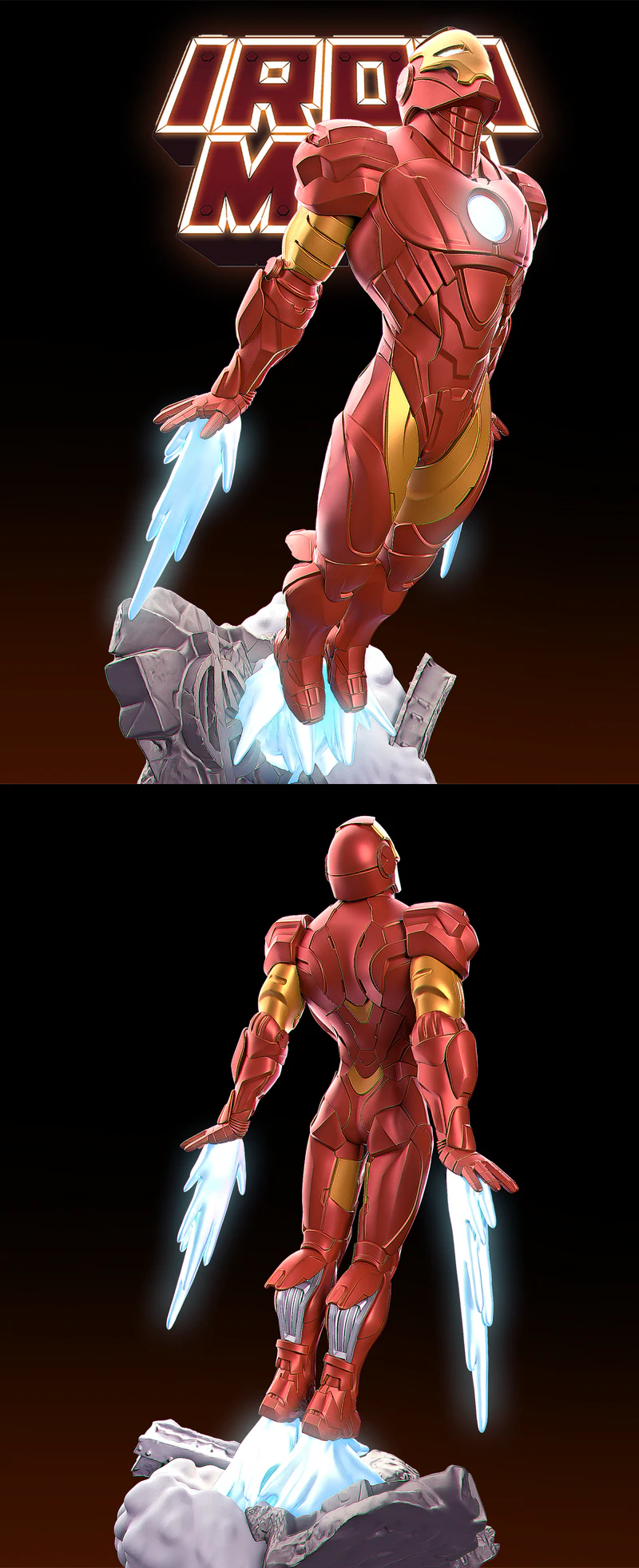 Iron Man STL model for 3D printing