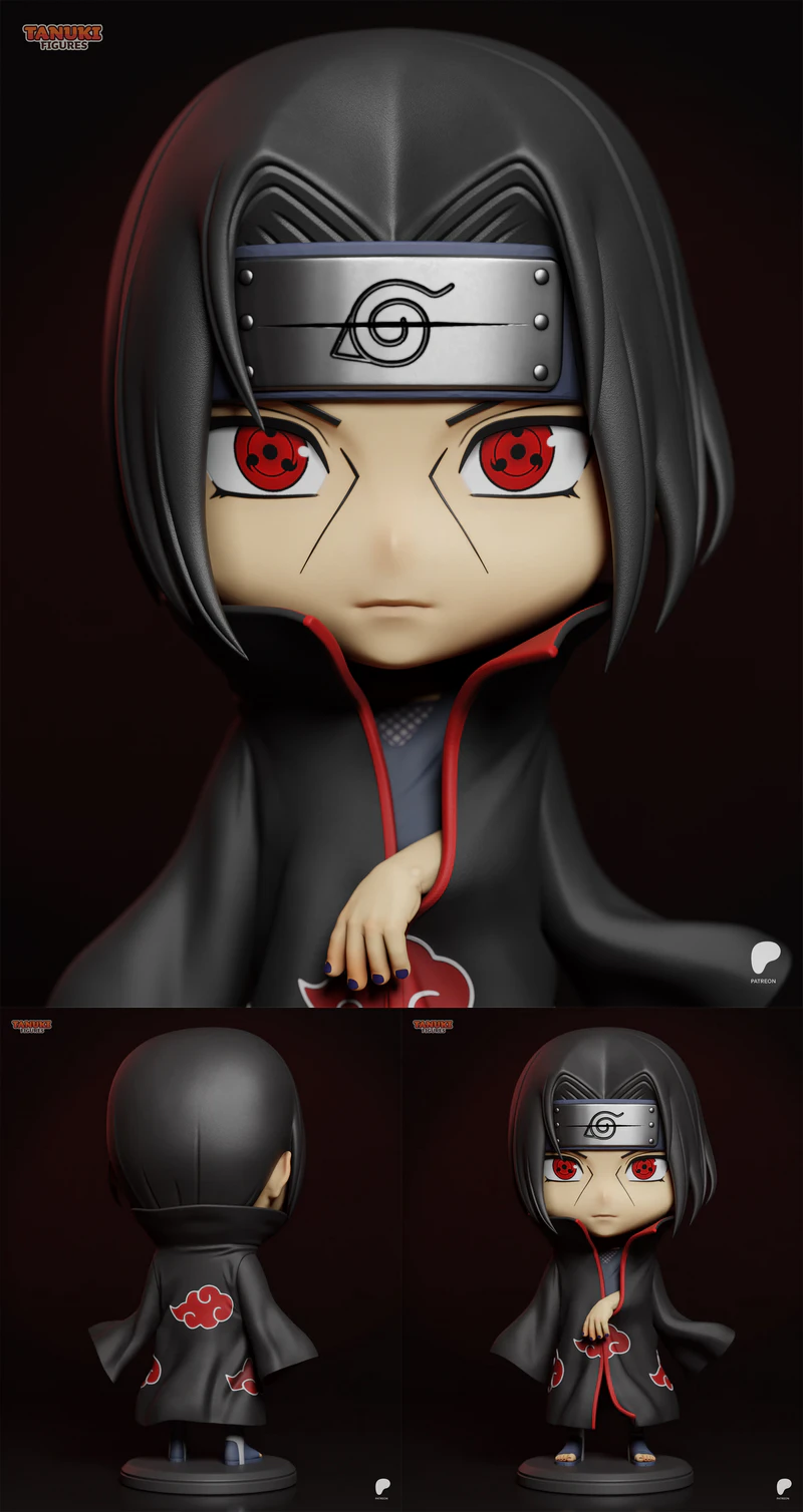 Itachi Uchiha Chibi STL Printable Model STL model for 3D printing