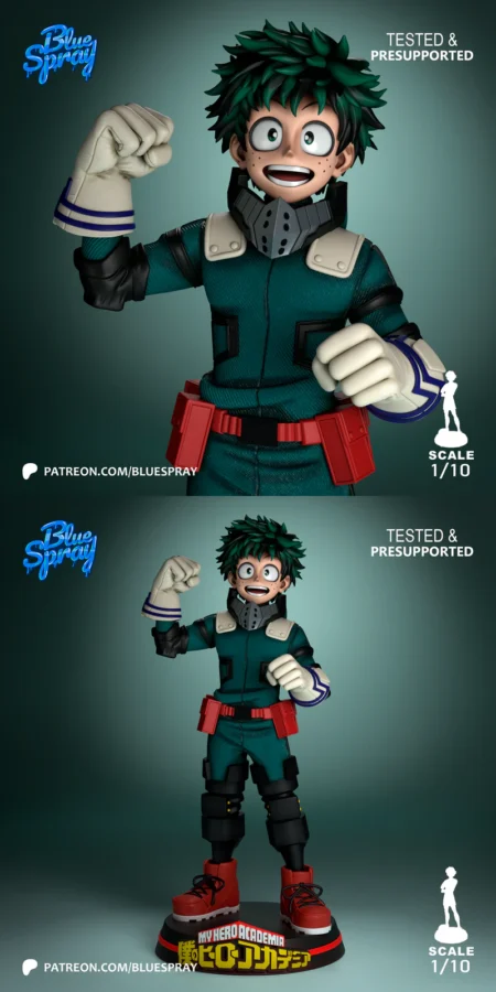 Izuku Midoriya STL model for 3D printing