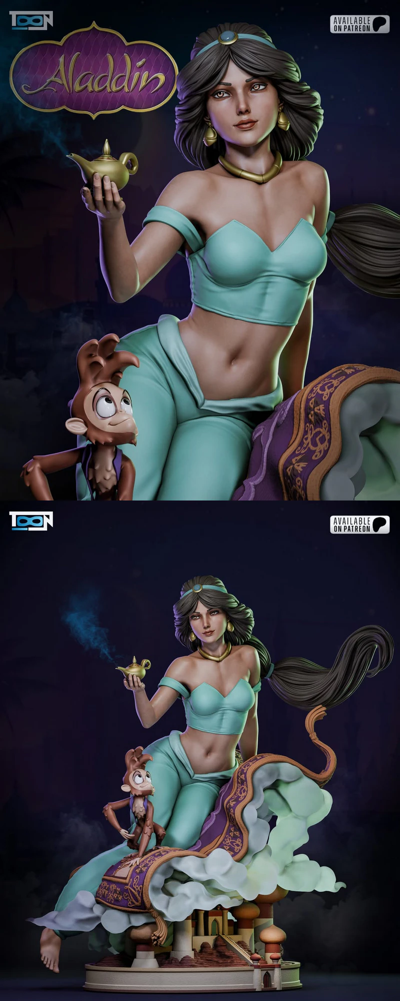 Jasmin – Inspired by Arabian Adventure Tales STL model for 3D printing