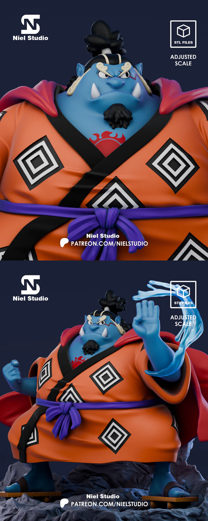 Jinbe – Inspired by Pirate Adventure Anime STL model for 3D printing