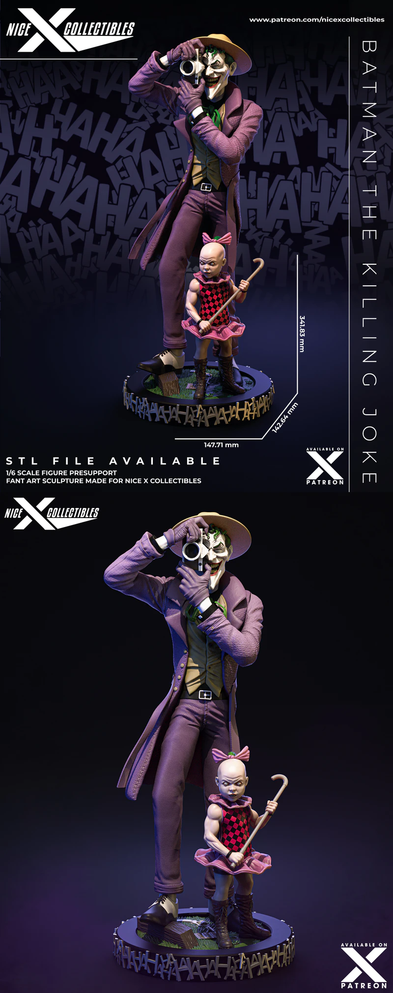 JOKER STL File for 3D Printing STL model for 3D printing