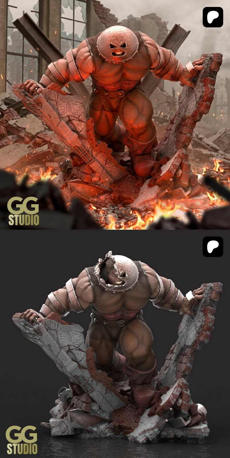 JUGGERNAUT STL model for 3D printing