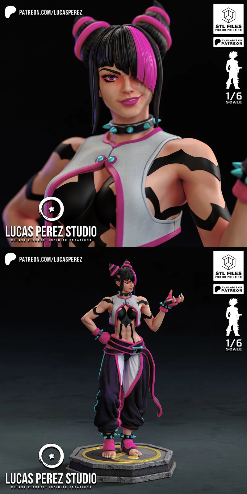 JURI – STREET FIGHTER STL model for 3D printing