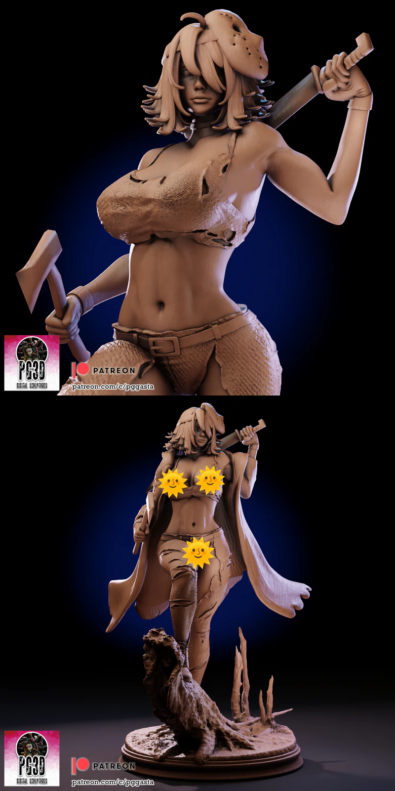 Jason Pin-Up – Friday the 13th 3D Printable STL Model STL model for 3D printing