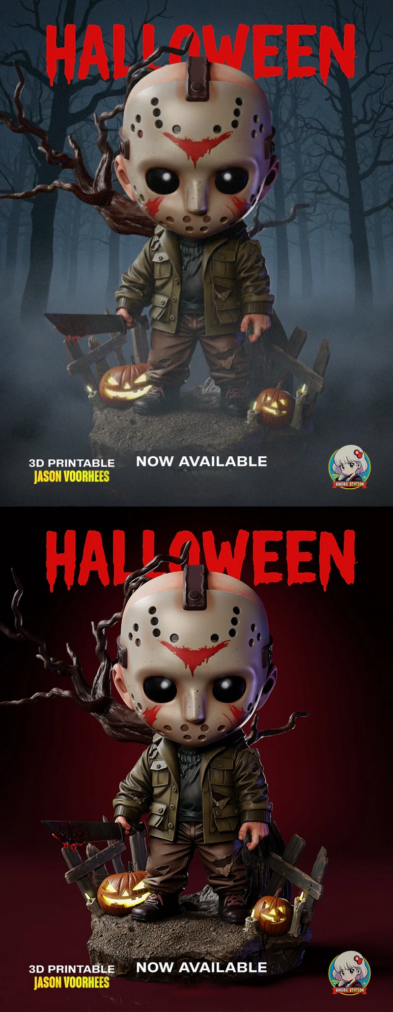Jason Voorhees Chibi STL Figure for 3D Printing STL model for 3D printing