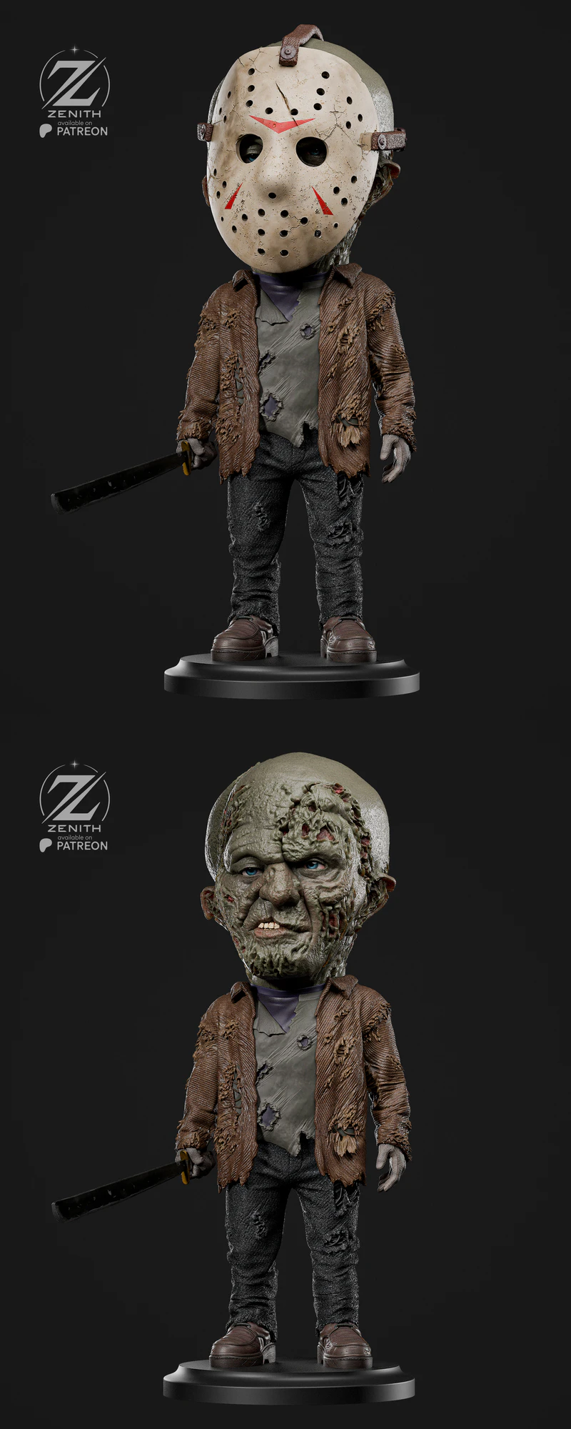 Jason Voorhees Statue – Inspired by Classic Horror STL model for 3D printing
