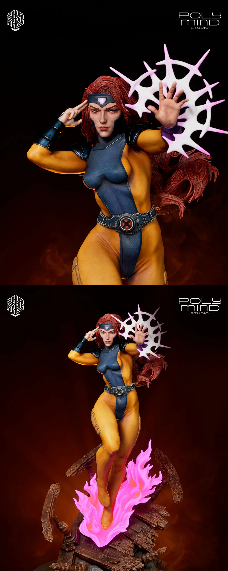 Jean Grey STL model for 3D printing