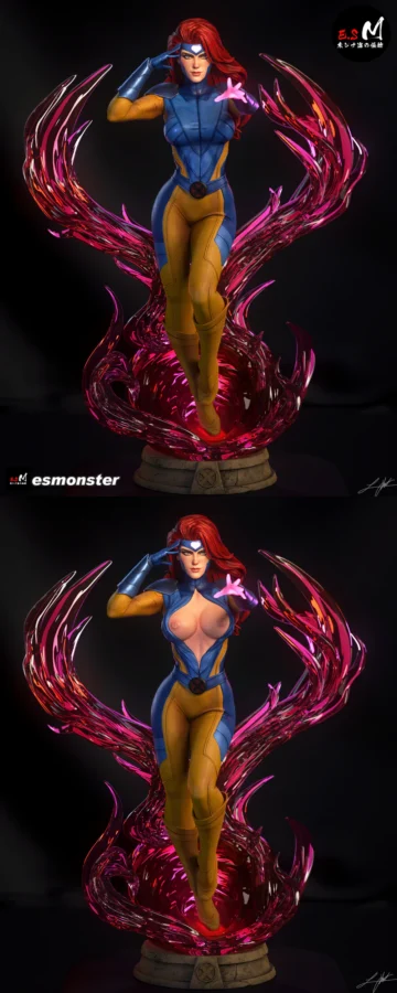 Jean Grey STL model for 3D printing