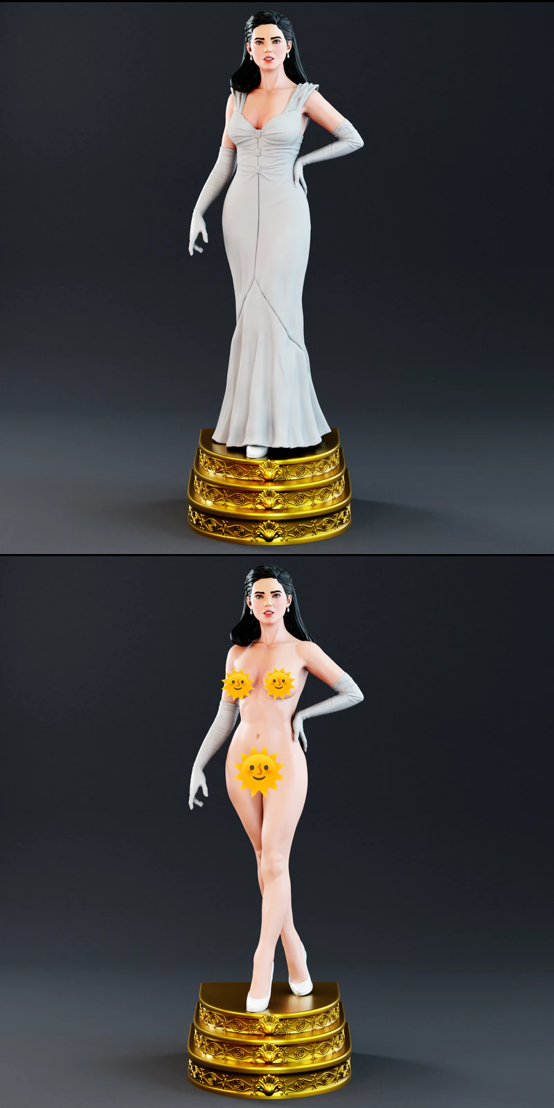 Jennifer Connelly 3D Printable STL Model STL model for 3D printing