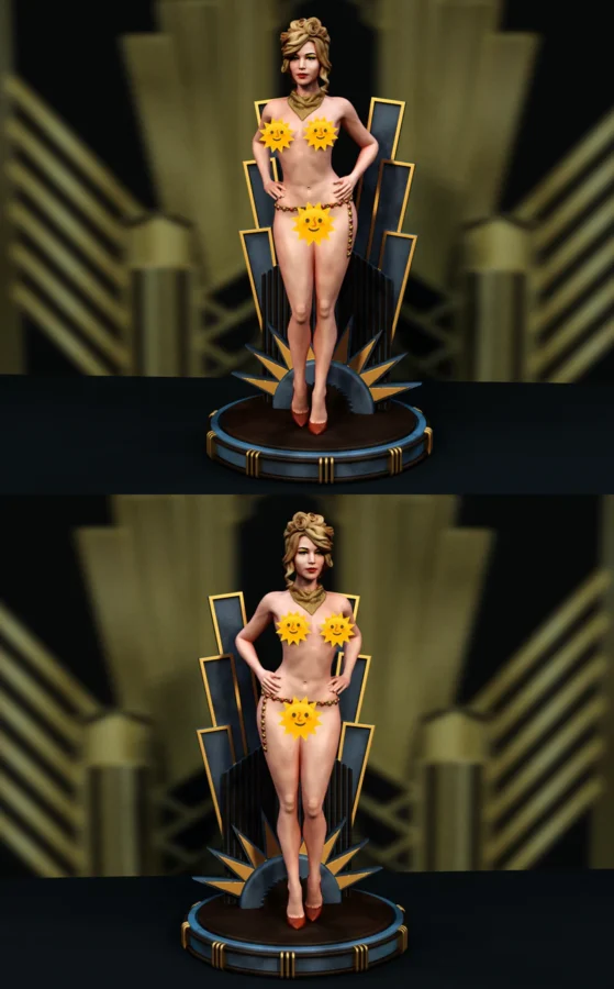 Jennifer Lawrence – American Hustle STL model for 3D printing
