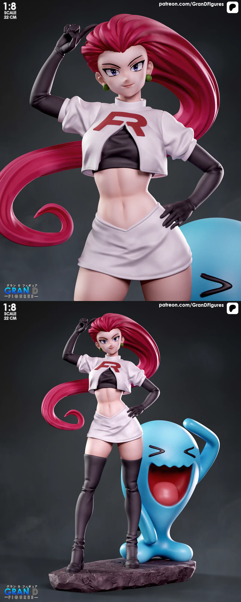Jessie – Pokemon STL model for 3D printing
